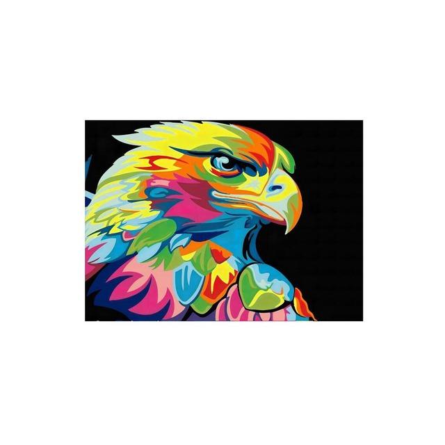 Solid Wood Frame Watercolor Lion Tiger Cat Canvas Painting Abstract Animals Pop Graffiti Posters and Prints Nordic Pictures for Living Room Decor