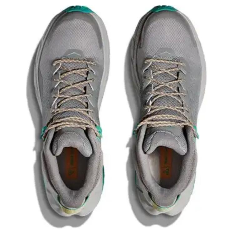 HOKA One One Trail Code Gtx Удобные Универсальные Нескользящие Прочные Полувысокие Функциональные Ботинки для Активного Отдыха Мужская Обувь Серый 1123165-GCQ