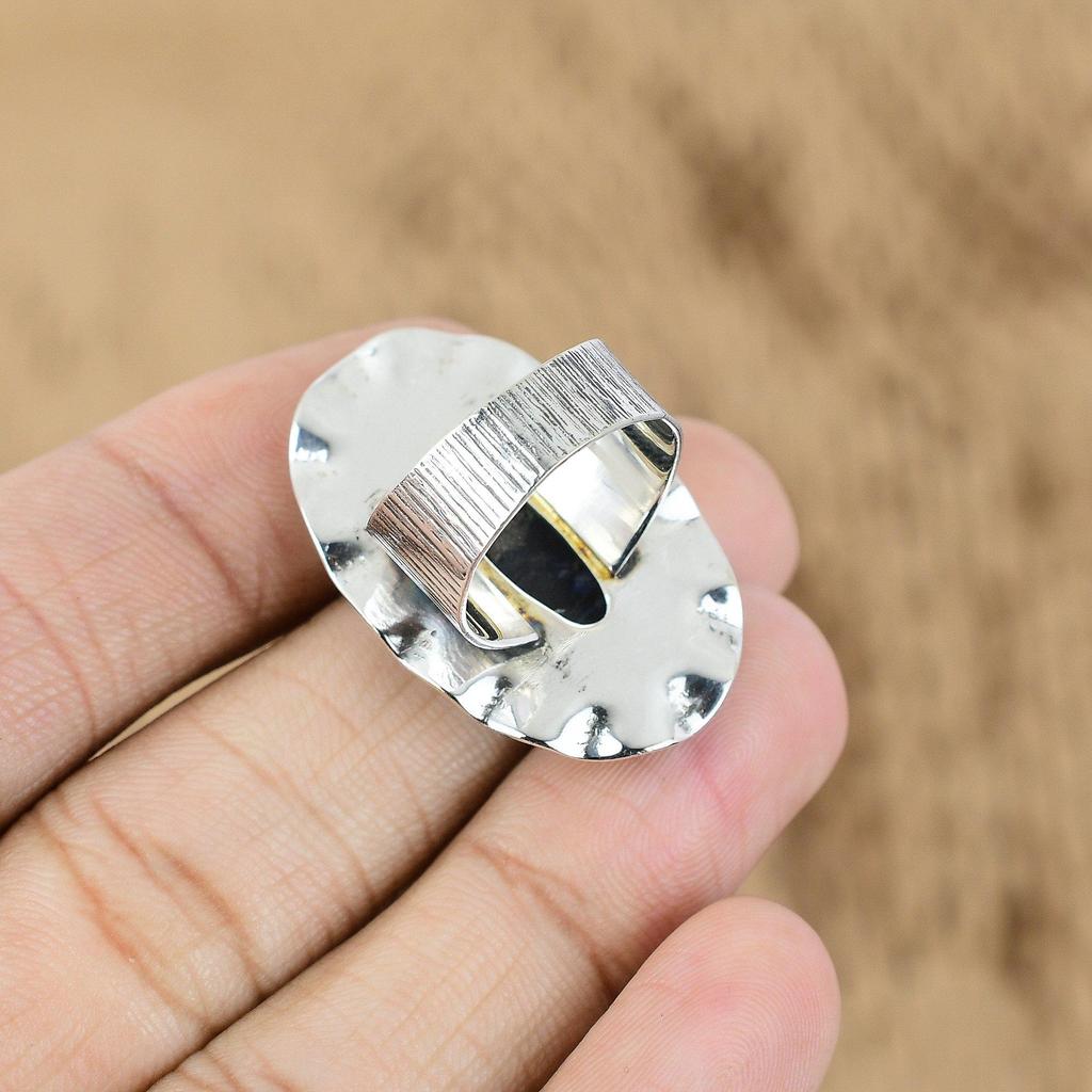 Mothers Day Sale 925 Sterling Silver Sodalite Gemstone Wife Ring Jewelry US 7.25