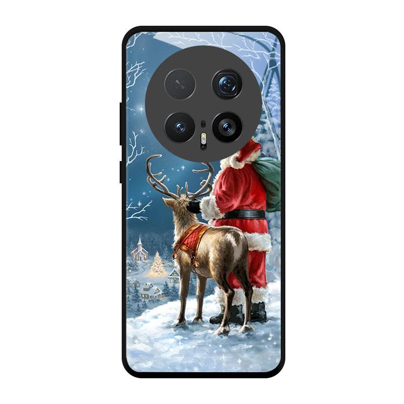 Рождественская Расписная Крышка Для Honor Magic 7 8 X60 X50 Pro Magic8 X50i X50GT 90 Lite Чехол Защита из Закаленного Стекла Funda Shell