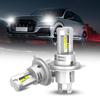 AUXITO H4 LED Headlight, Compatible with Vehicle Inspection, HI/LO Switching, H4 LED, 4x Brightness,