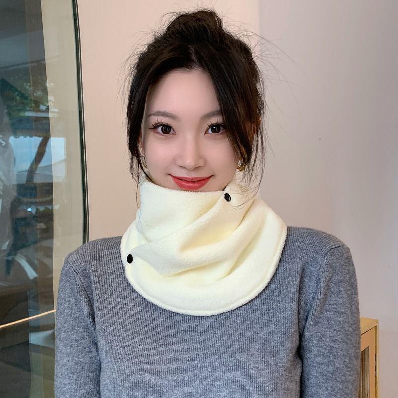 Unisex Winter Warm Plus Velvet Neck Scarf - Thick, Windproof & Versatile for Cycling