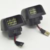 2 шт., белые 15SMD светодиодные лампы освещения номерного знака автомобиля для Nissan Navara D40 Frontier Armada Titan Xterra Suzuki Equator