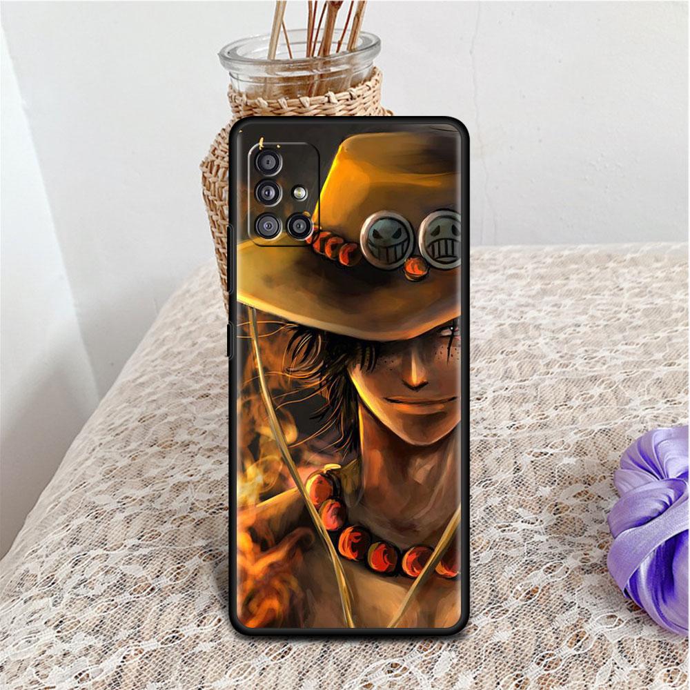 Case For Samsung Galaxy A52 A12 A32 A51 A21s A71 A13 A53 A22 A31 A72 A03 A02s A41 Black Phone Shell One- Piece