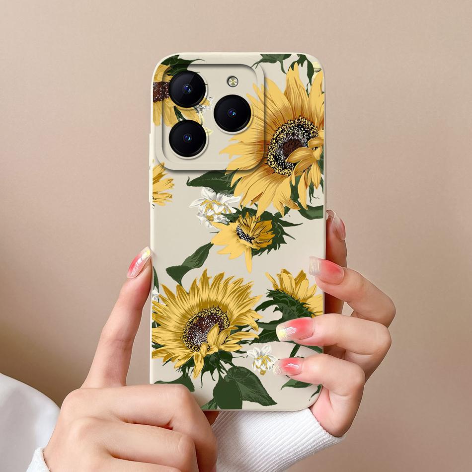 Phone Case For Realme C61 C63 Creative Back Cover For Realme C 61 C 63 Liquid Silicone Funda Full Protection Soft Bumper Cacasa