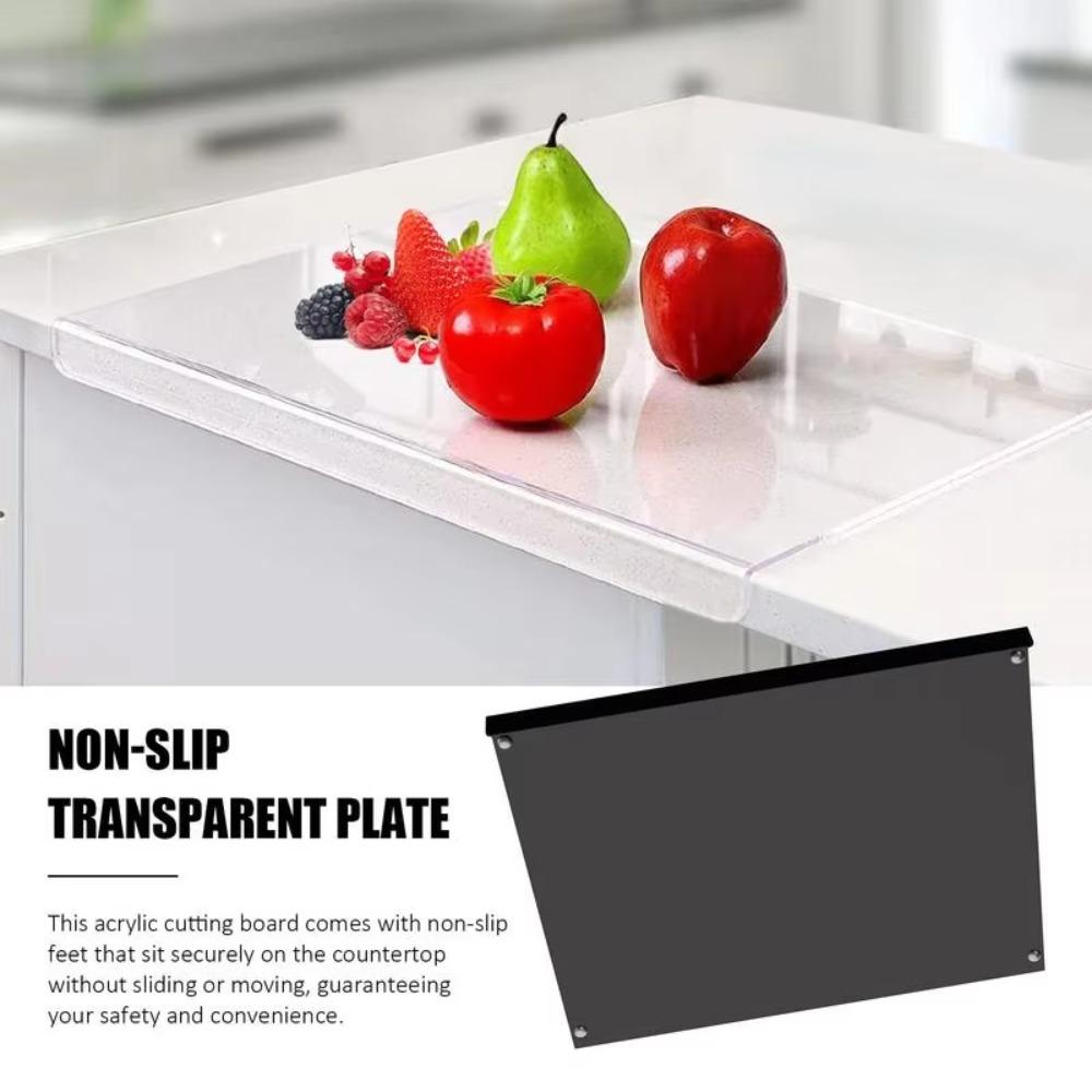 Противоскользящая акриловая разделочная доска, прямоугольная разделочная доска, защитная доска для столешницы, гостиная
