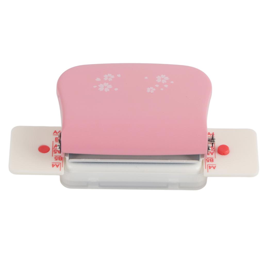 Manual Binding Machines Multipurpose 6 Holes Cinch Book Binding Machine for Home Office Pink