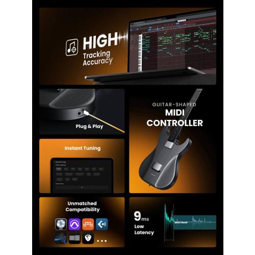 AeroBand Guitar, MIDI-контроллер в форме гитары для создания музыки (Включает сумку)
