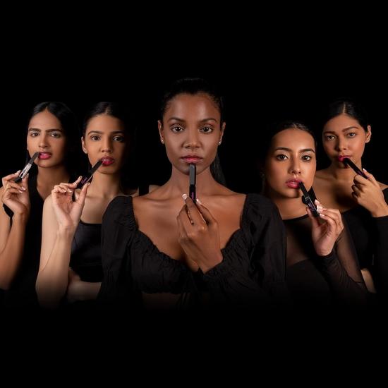 Помада RENEE Madness Ph 3 г - черная помада с глянцевым розовым оттенком - длительное питание, обогащенная витамином Е