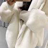 Autumn and Winter Lamb Fur Fur Plush Fashion Warm Jacket Imitation Otter Fur Hooded Loose Coat Jacket
