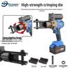 Portable Lithium Battery Electric Hydraulic Crimper for Copper/Aluminum Terminals, 10-400 Crimping Tool.