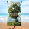 New, Double-sided Velvet Beach Towel Quick-drying Sports Towel Printed Bath Towel