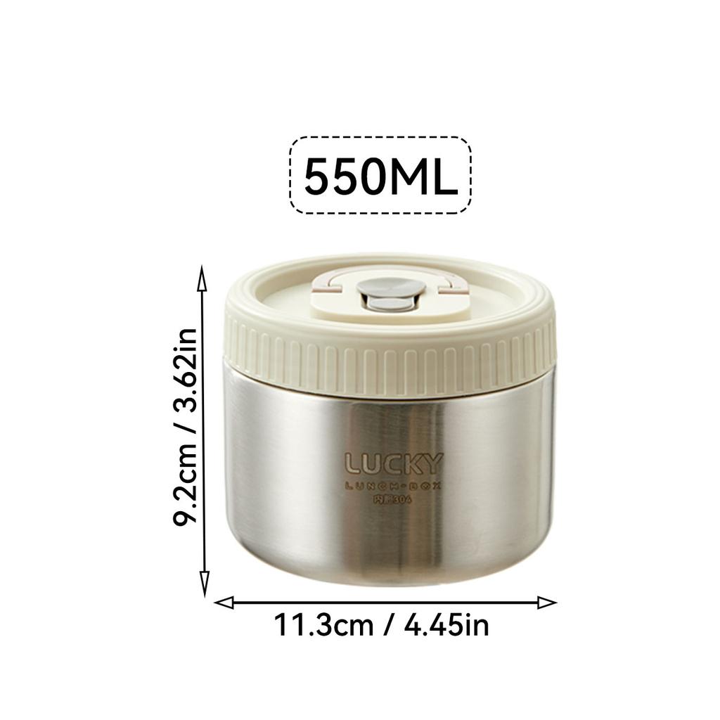 Вакуумный термо-ланч-бокс из нержавеющей стали 304 с ручкой, портативный, герметичный, с изоляцией, бенто-бокс для студентов и взрослых