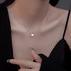 S925 Sterling Silver Natural Freshwater Pearl Pendant Necklace Female Temperament Light Luxury Niche Clavicle Chain