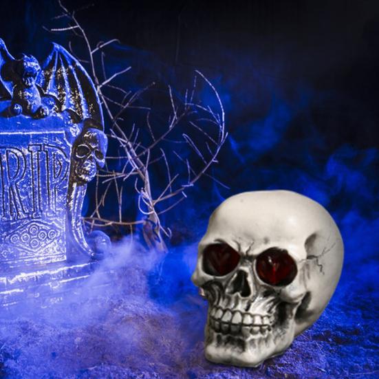 Студия Череп Голова Скульптура Хэллоуин Украшения Череп Декор Коллекционная Фигурка В натуральную величину Человеческая Голова Скелет Статуя Крытый Домашний Декор