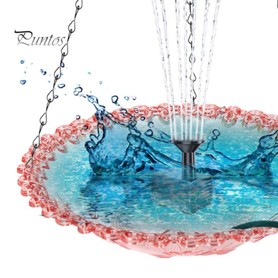 Ванна для птиц с фонтаном, подвесная кормушка для птиц, миска, уличная ванна для птиц с фонтаном, работающим от USB, для сада, заднего двора, патио, крыльца
