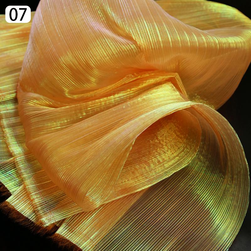 Organza Mermaid Pleated Fabric Ruffled Tull Wedding Photography Background Stage Decoration for Costume Party Dress Sewing Craft