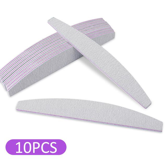 Профессиональная пилочка для ногтей, 5/10 шт., толстая маникюрная пилочка для ногтей, буфер для гель-лака, инструмент для дизайна ногтей, аксессуар