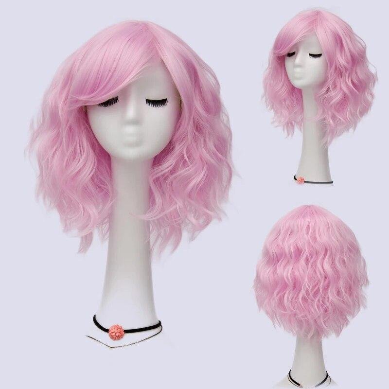 Short Bob Cosplay Wig for Women Synthetic Green Hair New Style Natural Supple Summer Heat Resistant Wig With Side Bangs
