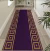 Фиолетовый и Золотой Коврик-Дорожка Геометрический Ковер для Прихожей Хлопковый Тканый Кухонный и Спальный Домашний Декор Длинный Ковер