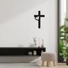 1pc Cross Sign Inspirational Metal Wall Art Religious Wall Decor Resurrection Wall Hanging Perfect Christian Faith Gift