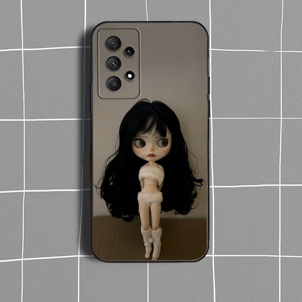 Fashion d-doll B-Blythe Phone Case For Samsung Galaxy A 91,80,73,72,71,53,52,51,22,5G Shockproof Soft Black Cover