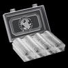 60Pcs/Set Capsule Professional Double Buckle Design Round Coin Collection Holder Containers Coin Storage Box Transparent