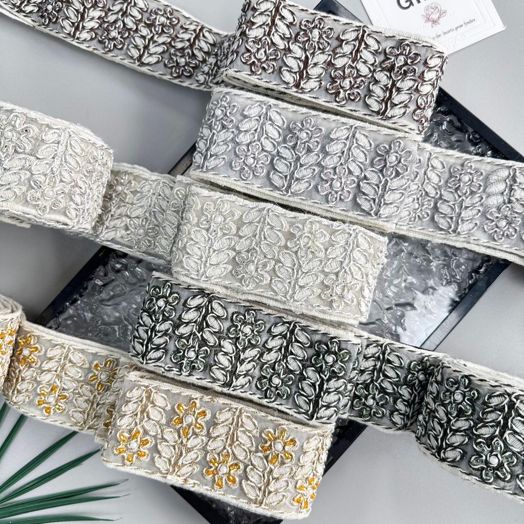 Exquisite 5Cm Car Strand Line Decoration Beads Embroidery Lace Clothing Window Decoration Luggage Belt Accessories Lace Accessories