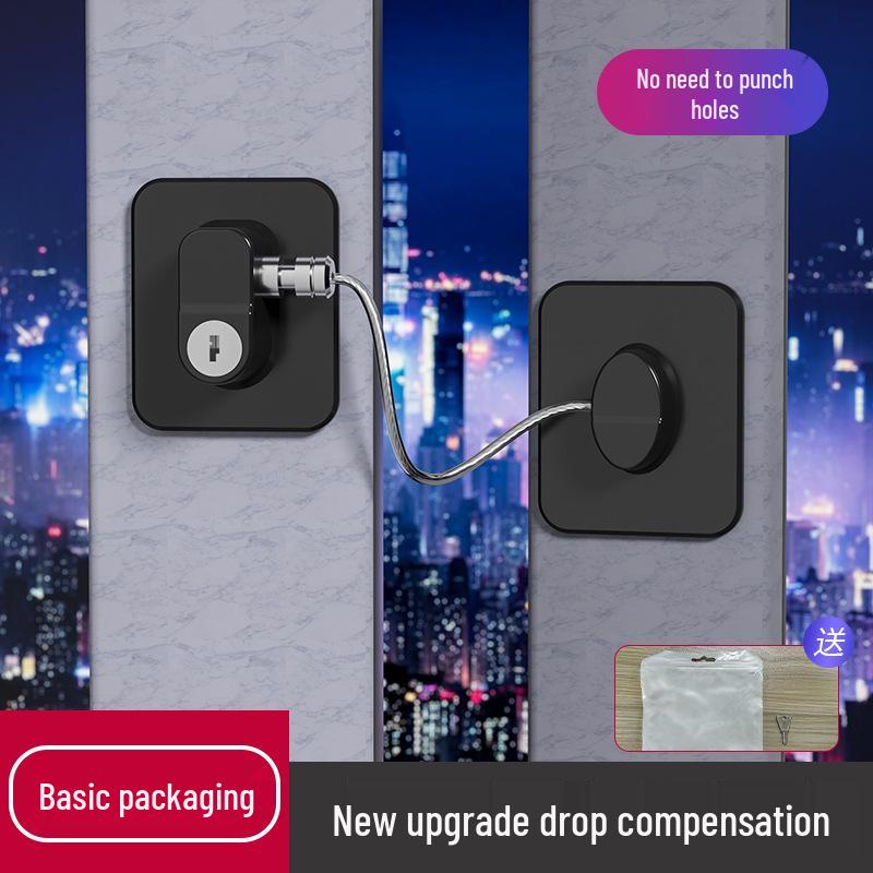 Многофункциональный замок без сверления, безопасный для детей: Для окон, холодильников, ящиков, шкафов, туалетов