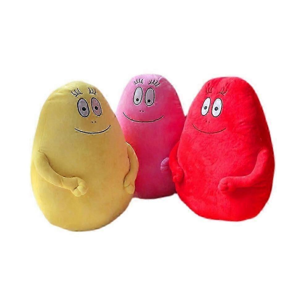 (Red about 50cm) 50cm Family Barbapapa Plush Toy Big Size Soft Cartoon Anime Stuffed Pillows Doll Cushion Throw Pillow Toy For Children Kids Gift