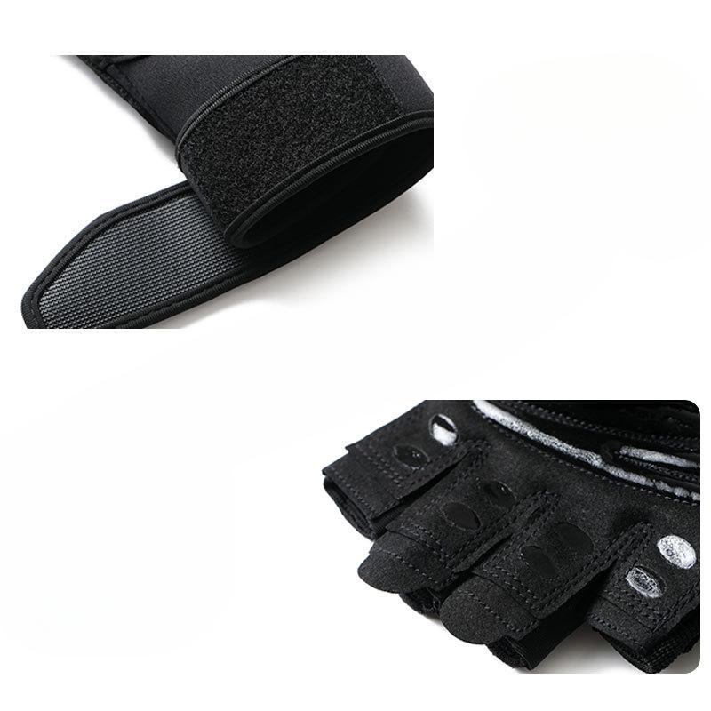 Фитнес-перчатки с половиной пальцев для занятий спортом на открытом воздухе, тренировок в зале, подтягиваний, работы с гантелями и поднятия тяжестей, с удлиненной защитой запястья