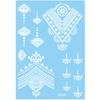 Waterproof Temporary Tattoo Stickers Long-lasting Body Art Tattoo White Tattoo Stickers  Women Men