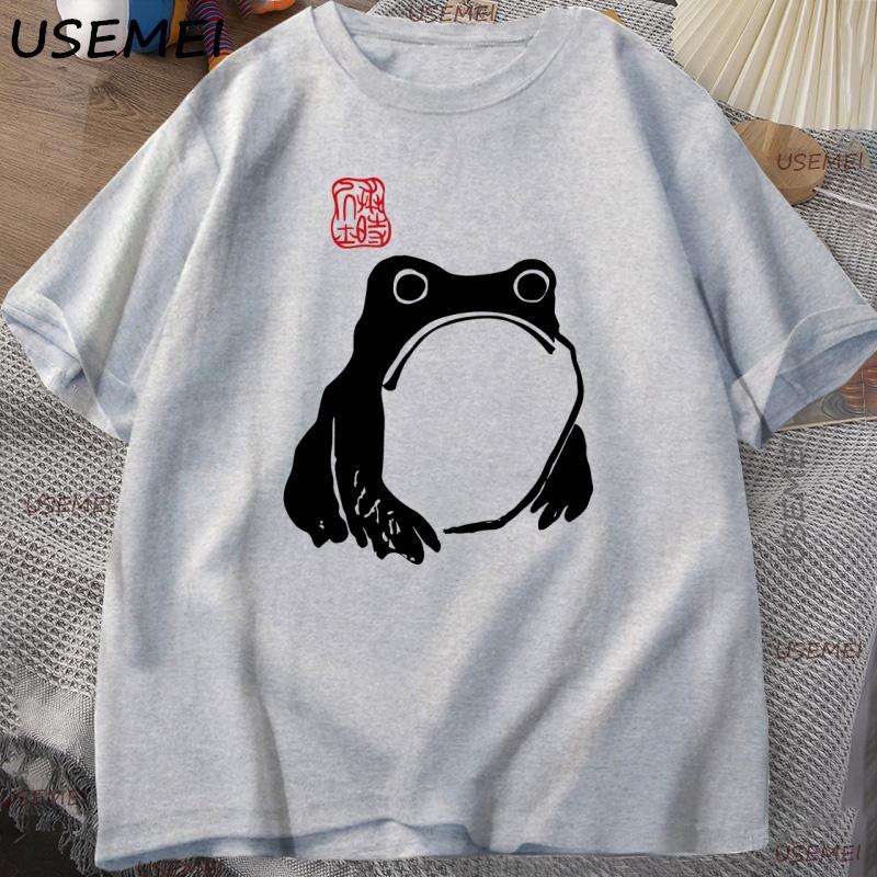 Japanese Frog Matsumoto Hoji Toad T Shirt Frog Lover T-Shirt Men's Short Sleeves Y2k Clothes Man Clothing Casual Tee