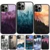 Лес Горной Сосны Горная Вершина Туман Чехол для Телефона Для iPhone 17 Air 15 16 Pro Max 14 13 12 11 Pro Max Plus