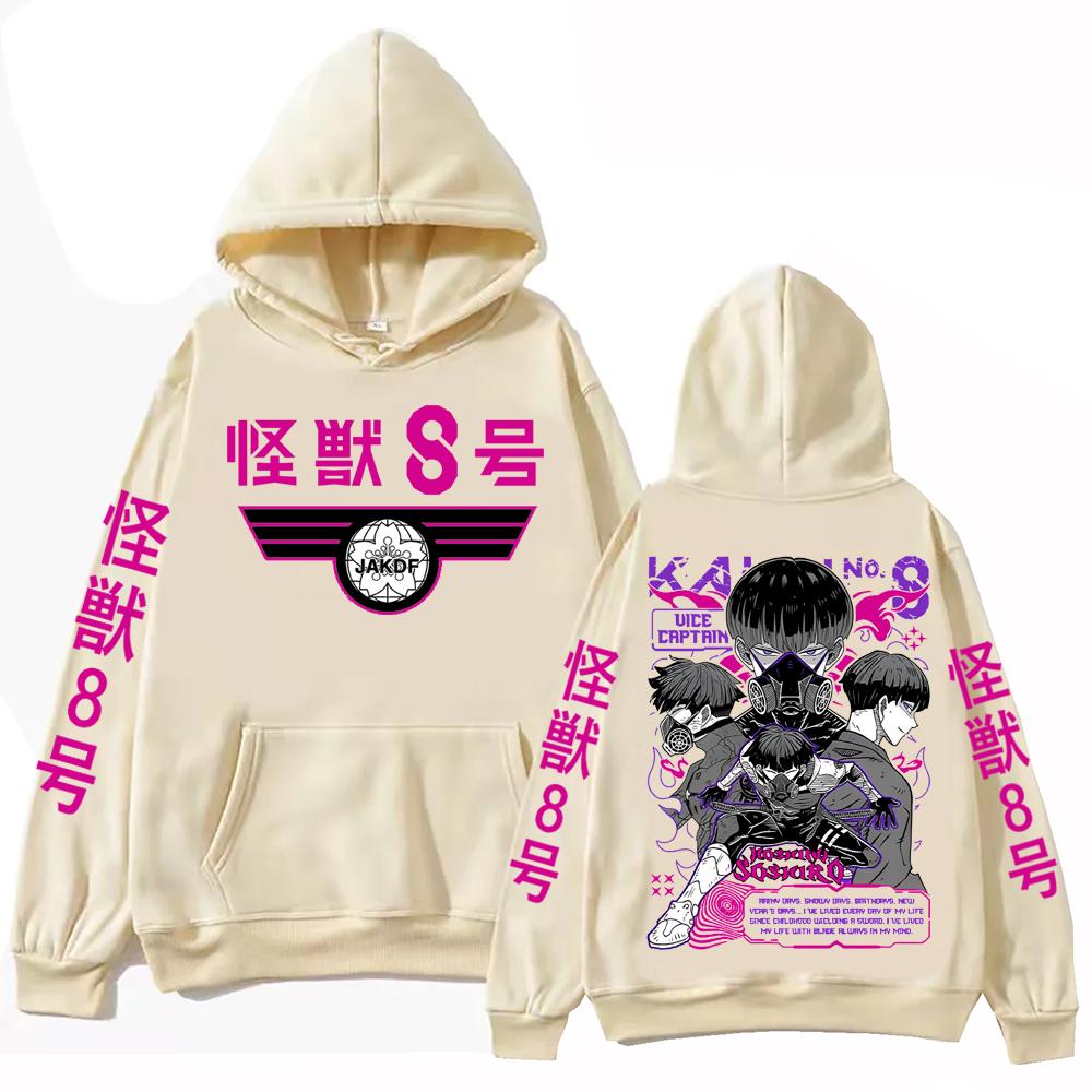 2026 Anime Kaiju No 8 Soushirou Hoshina Hoodies Men Women Harajuku Hip Hop Pullover Tops SOSHIRO HOSHINA Cartoon Sweatshirts Gift