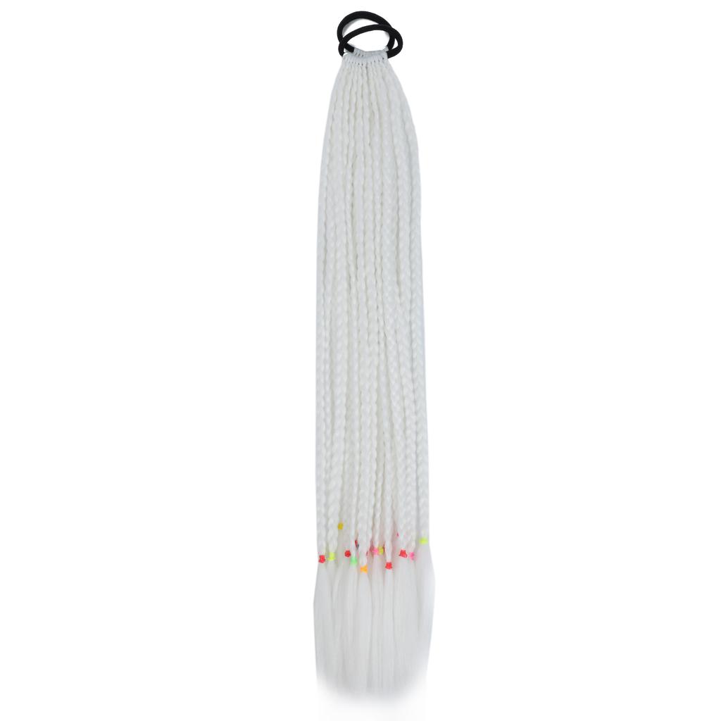 Синтетические цветные косички для наращивания волос резинки радужные косички парики аксессуары для женщин девочек вечеринка косплей праздничный наряд