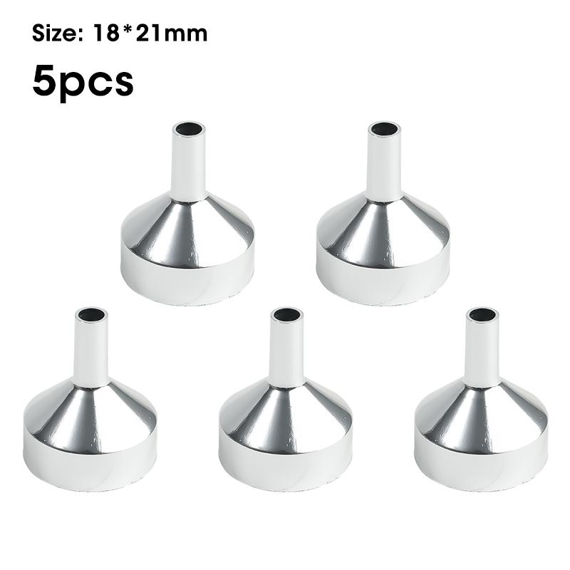 5 шт. Мини-воронка из нержавеющей стали для кухни, воронка для масла и жидкости со съемным фильтром, воронка с широким горлом для консервирования, кухонные принадлежности