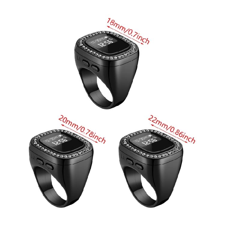 Унисекс Интеллектуальные Кольца с Большим Счетчиком Пальцев Унисекс Кольца для Молитвы Цифровое Устройство-Счетчик Тасбих для Исламской Молитвы