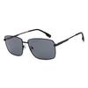 John Jacobs | Black - Grey | Full Rim Rectangular Stylish | Polarized and 100% UV Protected | Men & Women | Extra Wide | JJ S15862
