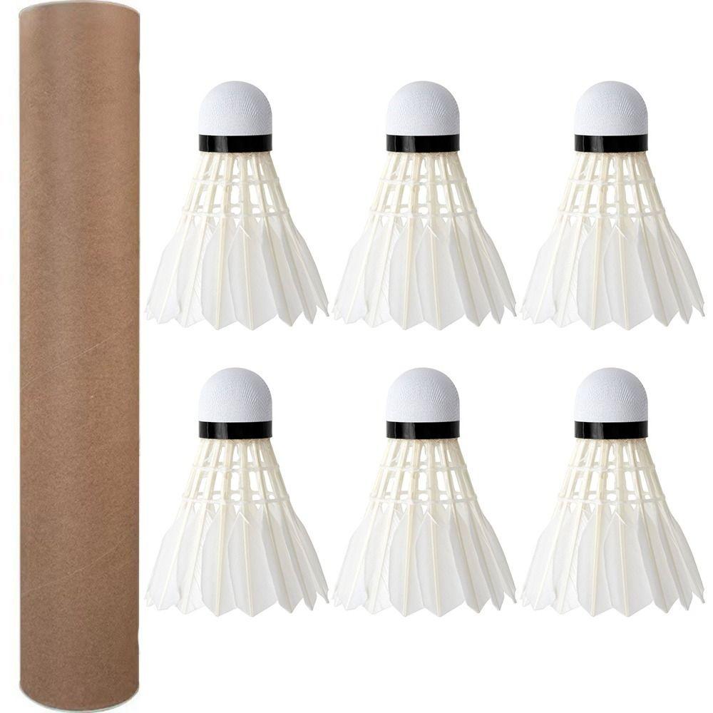 3/6/12 шт. Профессиональные бадминтонные воланы Белые Бадминтонный тренажер Новые бадминтонные мячи Бытовые