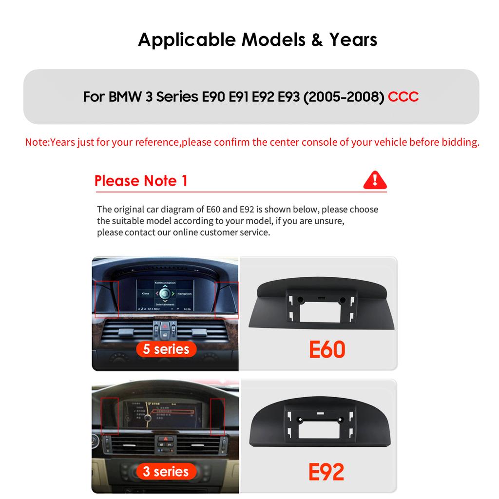 OSSURET Для BMW 3 серии E90 E91 E92 E93(2005-2008)CCC с интеллектуальными системами автомобиля, поддержка беспроводной Carplay Android Auto BT WIFI GPS 4G GPS Stereo