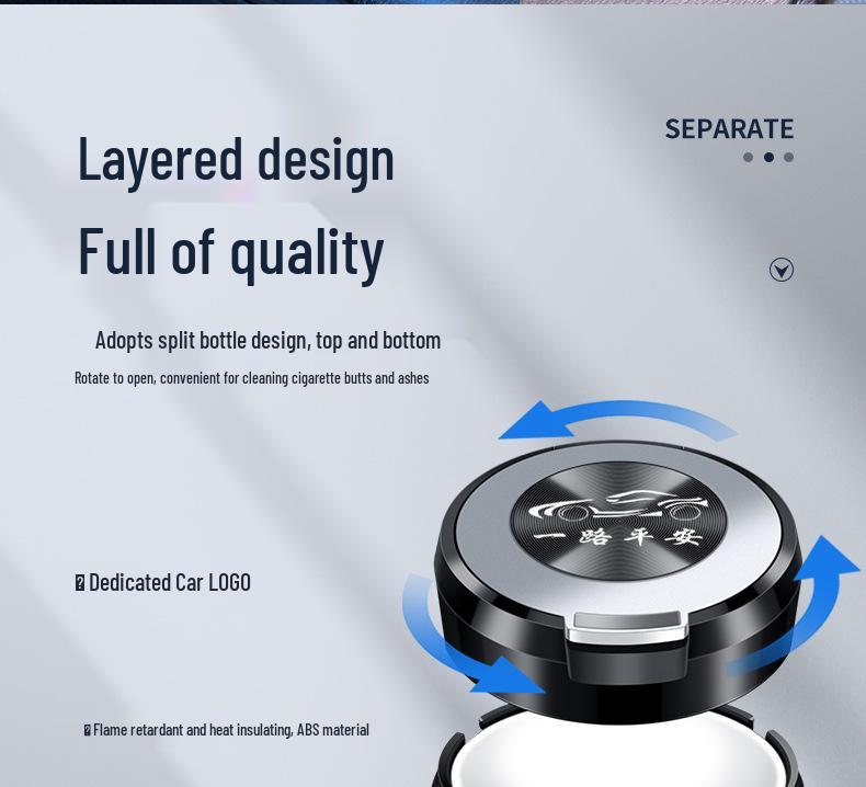 Universal Car Ashtray for VW Lavida, Sagitar, Bora, Magotan, Passat, CC, Tiguan L, and Tayron.