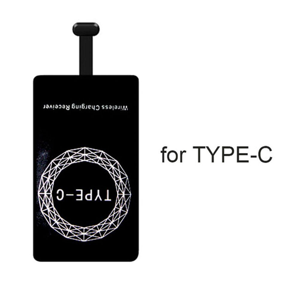 Для iPhone 5 5S SE 6 6S 6Plus 7 Plus Android Адаптер Type-C Qi Беспроводная зарядка Индукционная Пластырь Зарядная Катушка Приемник Зарядное устройство