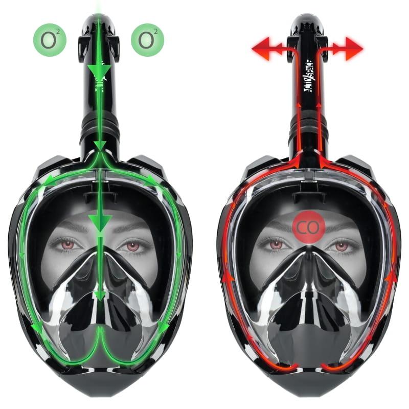Full Face Scuba Diving Mask, Anti-Fog, S/M, M03