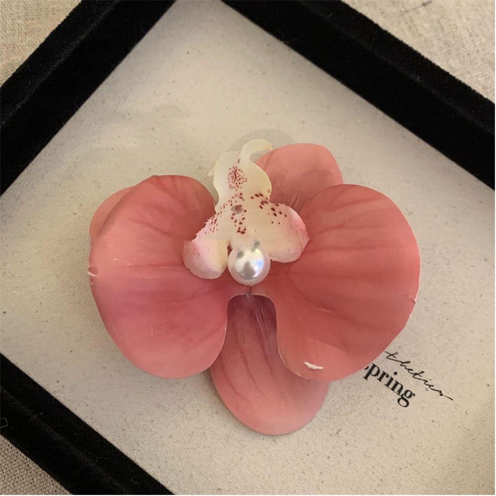 Chic Hair Grip Orchid Butterfly Hairpin Gift Flowers Hair Clips  Women