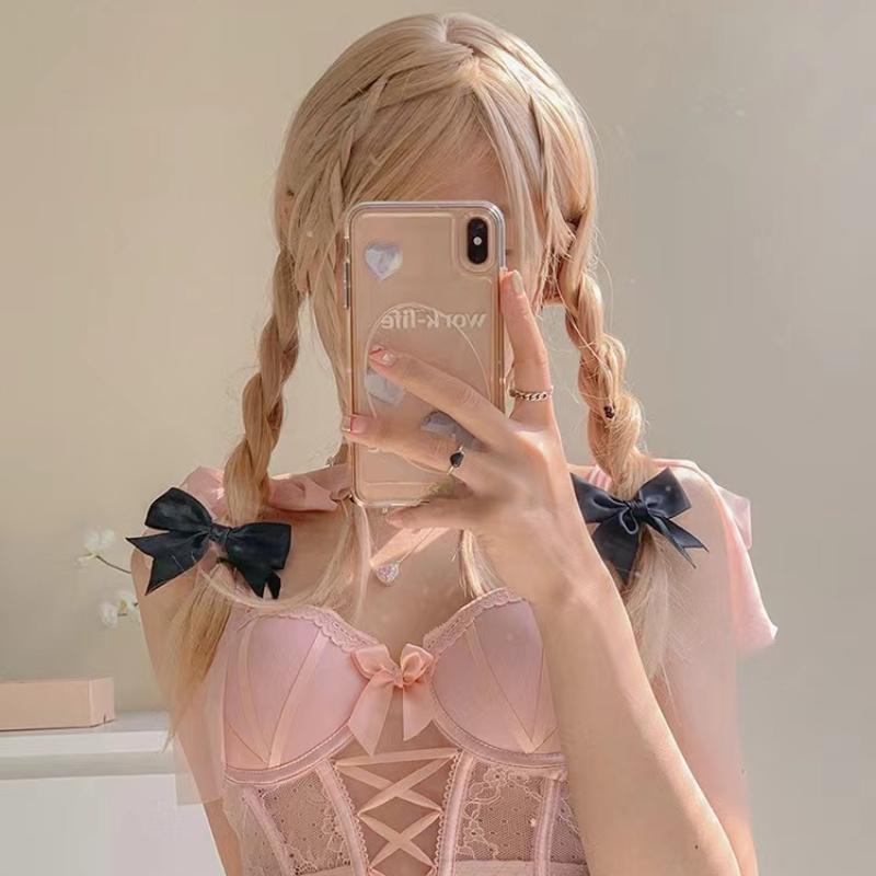 2 шт. милые аксессуары, двойной хвощ, бант, заколка для волос, головной убор, атласная принцесса для девочек, сладкая