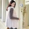 Fur Autumn and Winter New Splicing Imitation Fur Vest Women's Medium and Long Imitation Fox Fur Vest Vest Vest Vest Vest Vest
