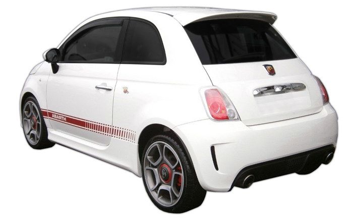 Déflecteurs d'air - SCOUTT - Fiat 500 3P - Fumé - Acrylique renforcé - Installation facile