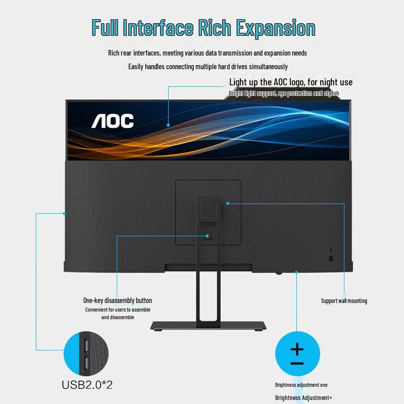 AOC 23.8-inch All-in-One Business Desktop PC (CN version)