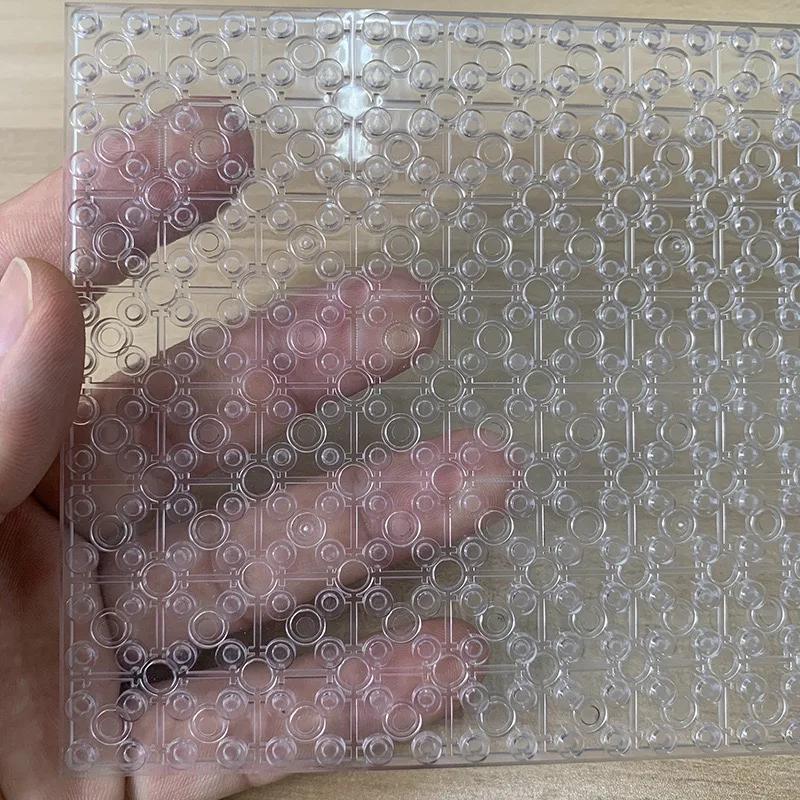 Двусторонняя Базовая Пластина 16x32 Точки Прозрачные Фигурки Прозрачная Базовая Пластина Строительные Кирпичики Городские Строительные Блоки Игрушки